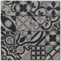 Mosaique a motif effet carreaux de ciment