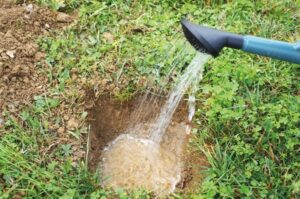 Préparation de l'emplacement pour béton facile