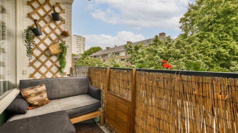 Brise-vue Pour Balcon/terrasse – Toile 100x660cm – Anti-UV 95% – Vent – Vert – Facile à Installer