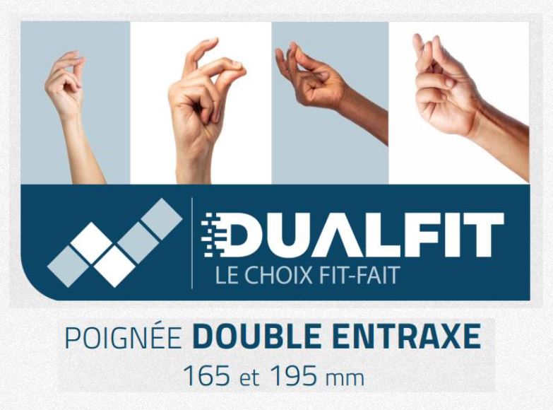 poignée de porte dualfix avec une double entraxe