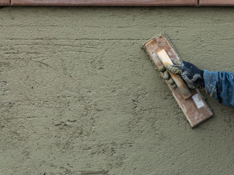 Enduire un mur avec du ciment