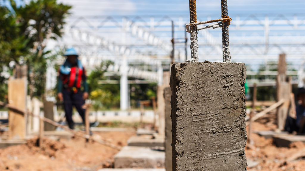 Pilier en beton