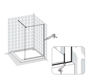 pose du silicone pour étanchéité paroi de douche