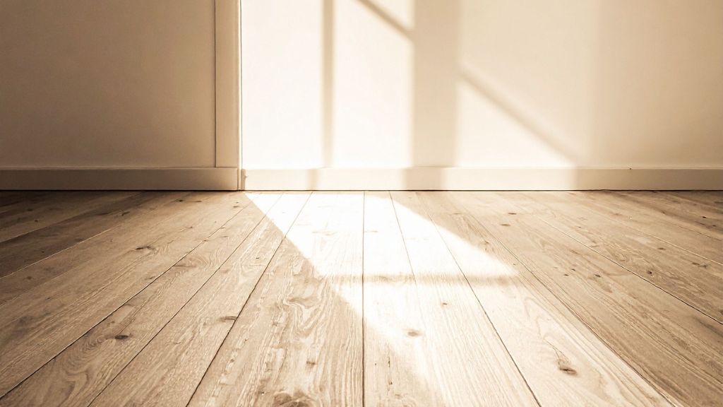 Parquet massif clair