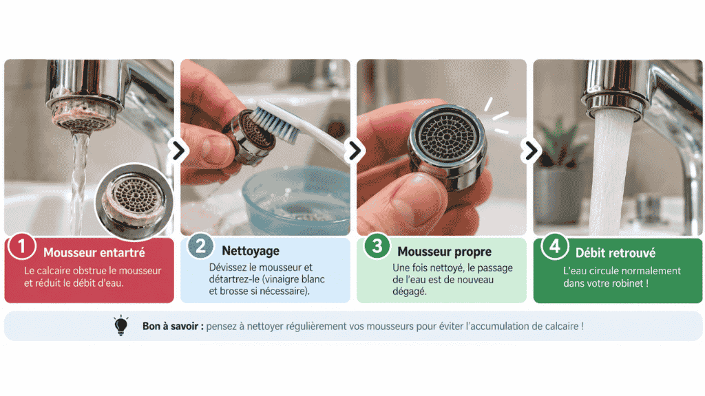 Problème au niveau du mousseur : solution