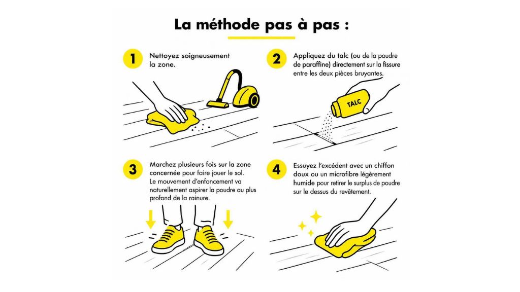 Solution pour remédier à un parquet qui grince